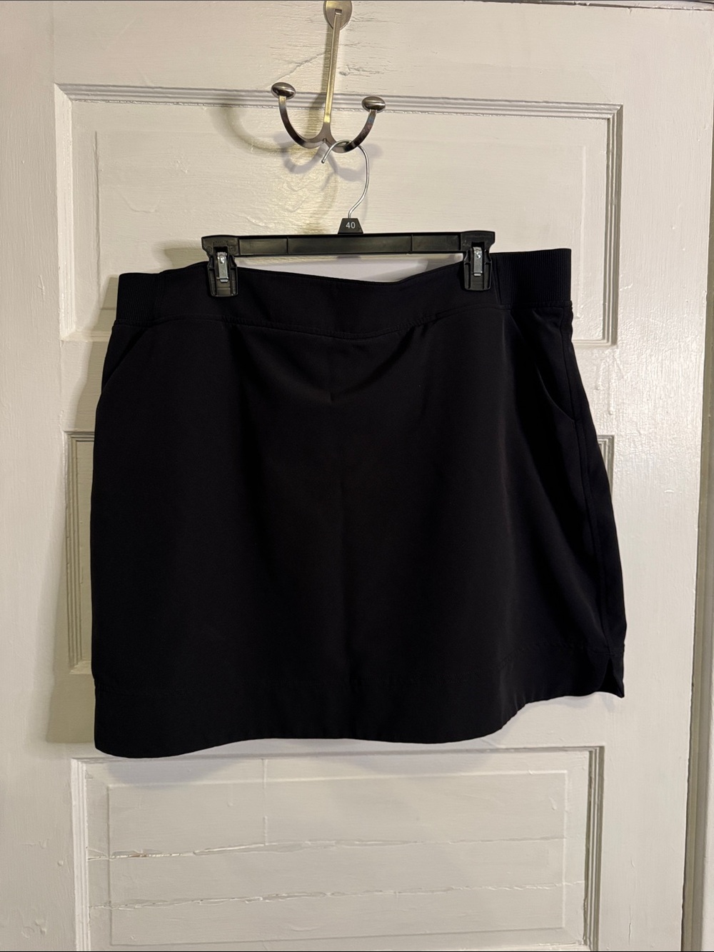 Women's Black Active Skort - Stretch Performance